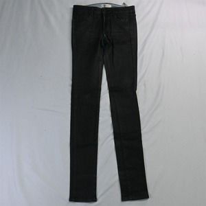 Habitual Tory Burch 26 Eve High Rise Skinny Black Coated Stretch‎ Denim Jeans